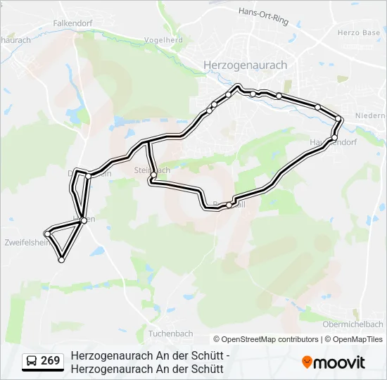 269 Bus Line Map