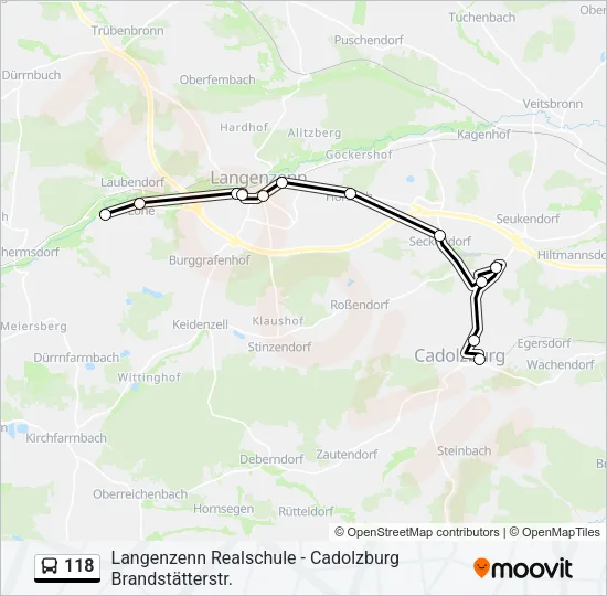 118 Bus Line Map