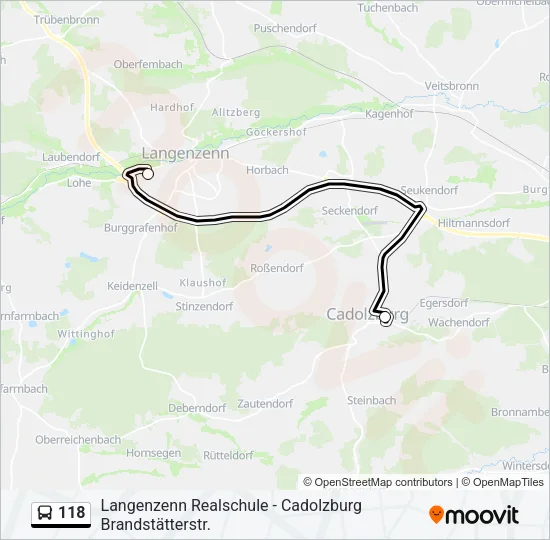 118 Bus Line Map