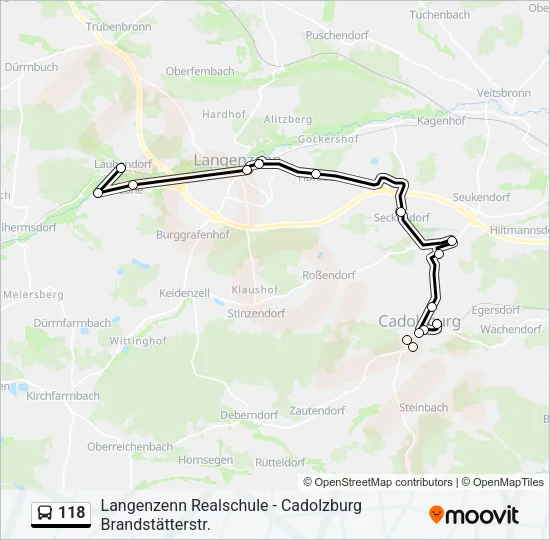 118 Bus Line Map