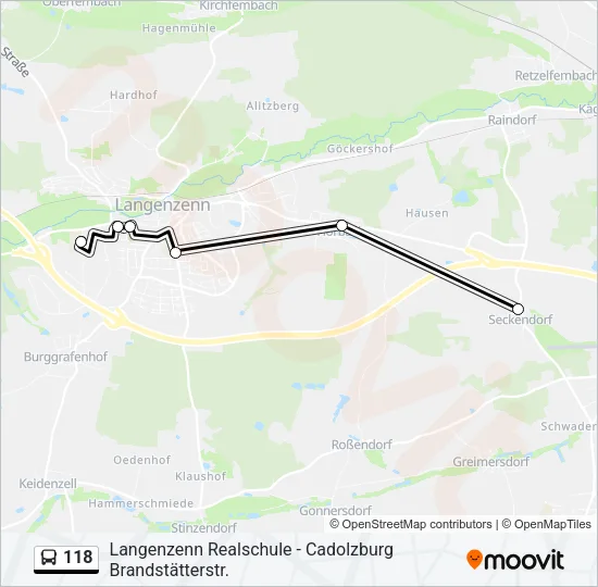 118 Bus Line Map