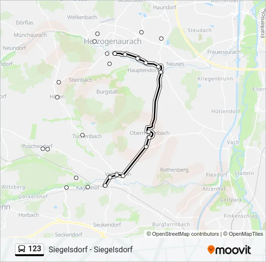 123 Bus Line Map