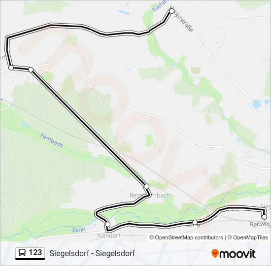 Автобус 123: карта маршрута