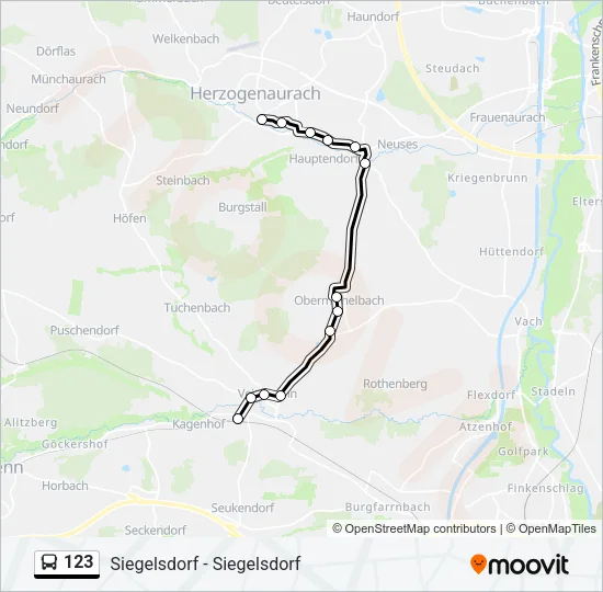 123 Bus Line Map
