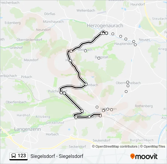 123 Bus Line Map