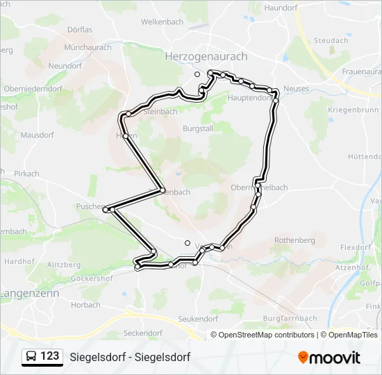 123 Bus Line Map