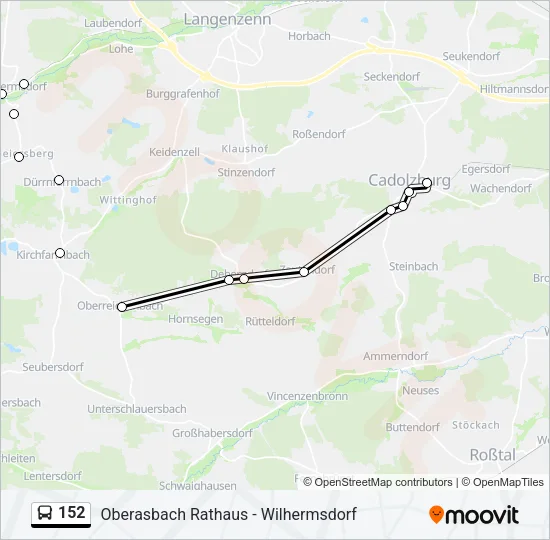 152 Bus Line Map