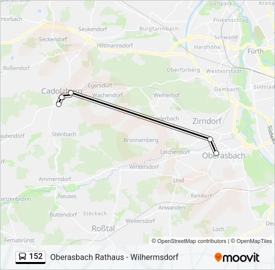 152 Bus Line Map