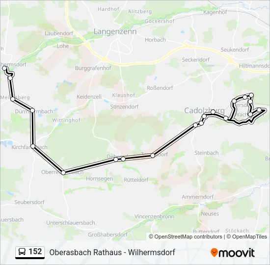 152 Bus Line Map