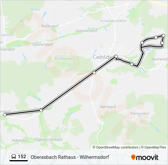 152 Bus Line Map