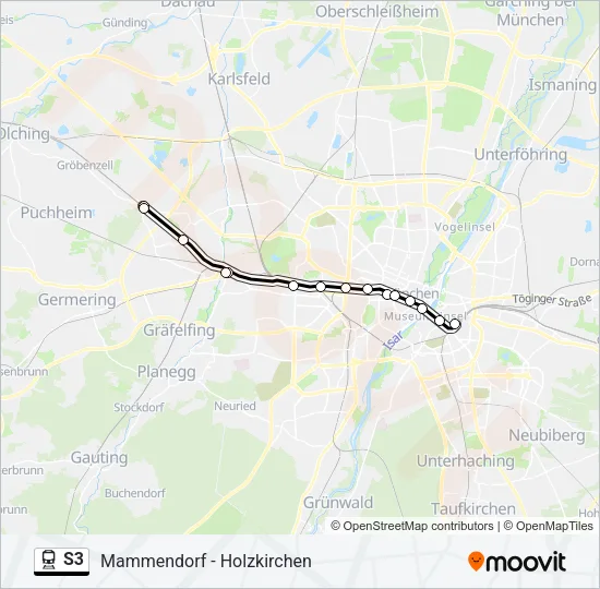 S3 Train Line Map