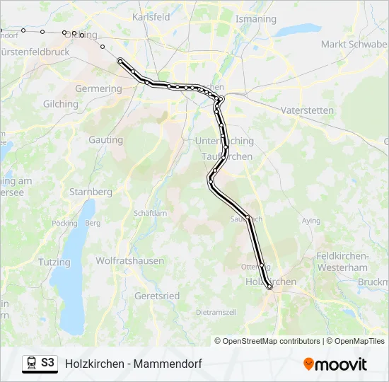 S3 Train Line Map