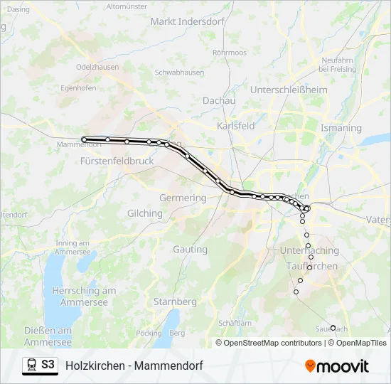 S3 Train Line Map