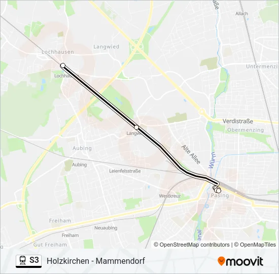 S3 Train Line Map