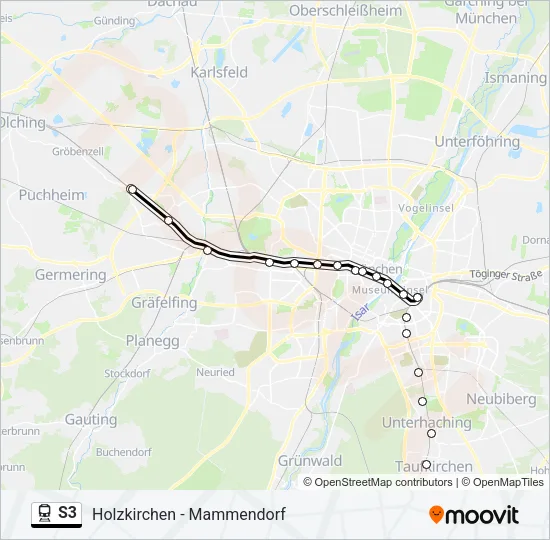 S3 Train Line Map