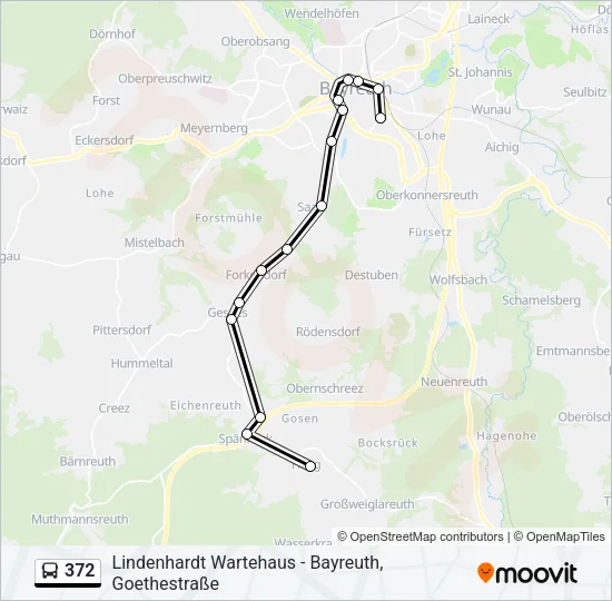 372 Bus Line Map