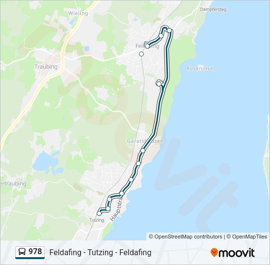 978 Bus Line Map