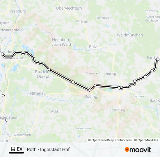Автобус EV: карта маршрута