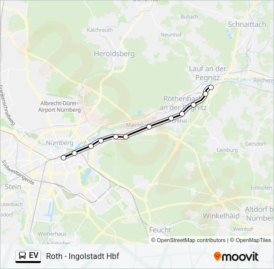 Автобус EV: карта маршрута