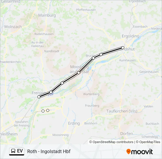 Автобус EV: карта маршрута