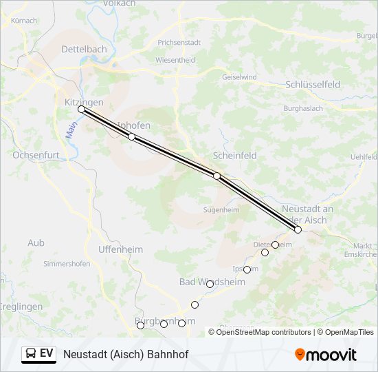 EV bus Line Map