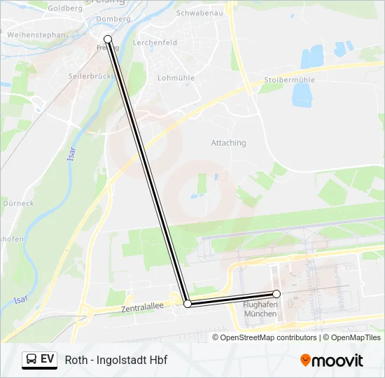Автобус EV: карта маршрута