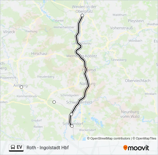 Автобус EV: карта маршрута