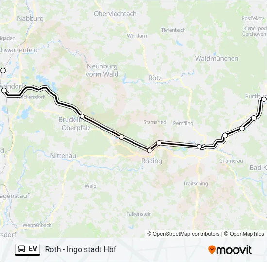Автобус EV: карта маршрута