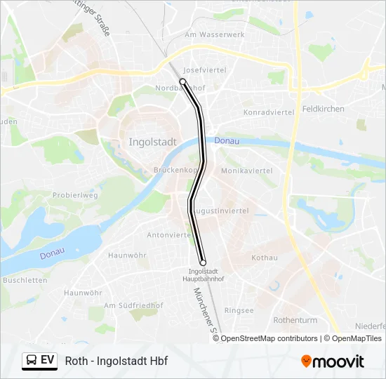 Автобус EV: карта маршрута