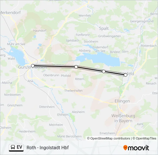 Автобус EV: карта маршрута