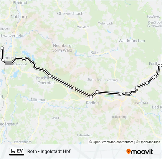 Автобус EV: карта маршрута
