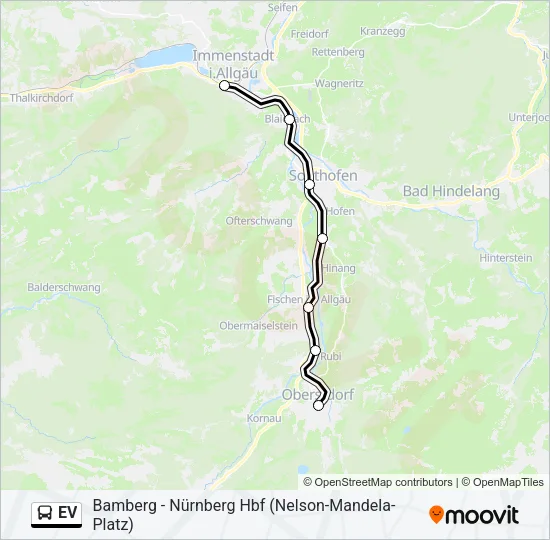 EV Bus Line Map