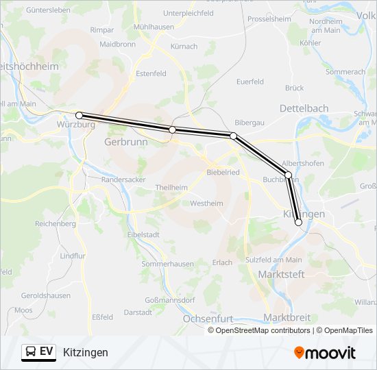 EV bus Line Map