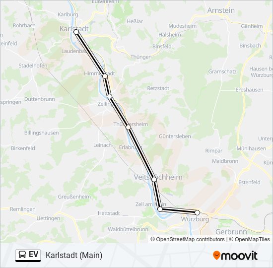 EV bus Line Map