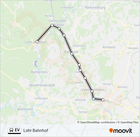 EV bus Line Map