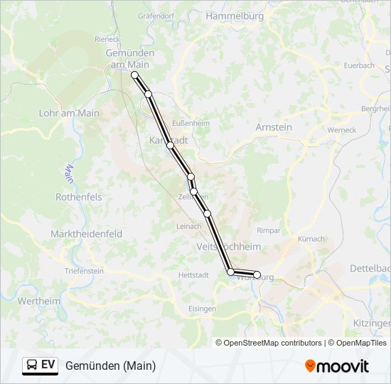 EV bus Line Map