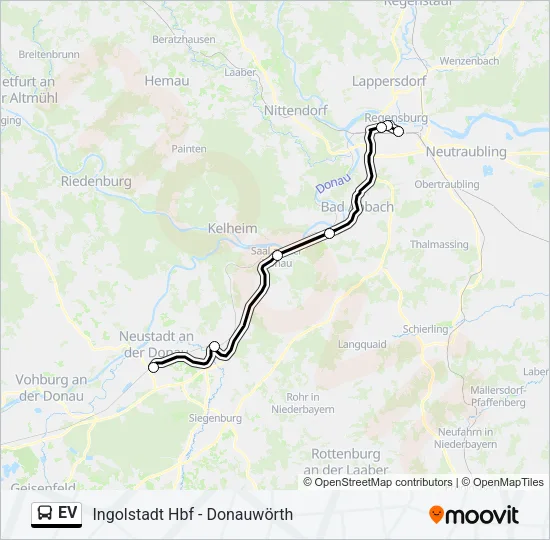 Автобус EV: карта маршрута