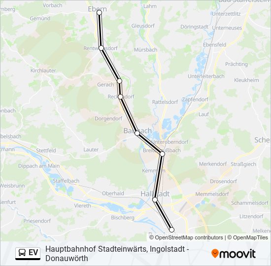 ev Route: Schedules, Stops & Maps - Bamberg (Updated)