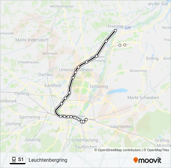 S1 Train Line Map