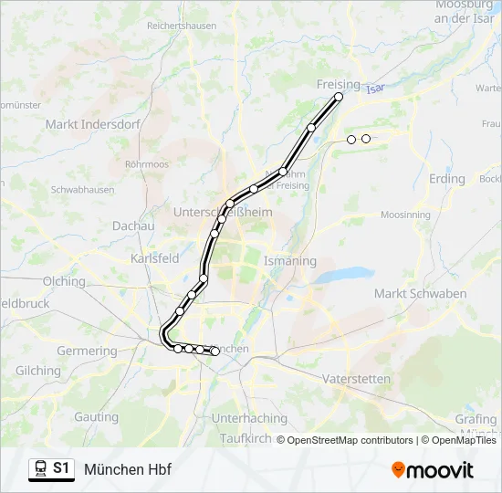 S1 Train Line Map