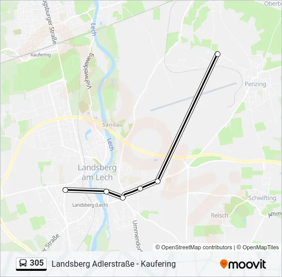 305  Line Map