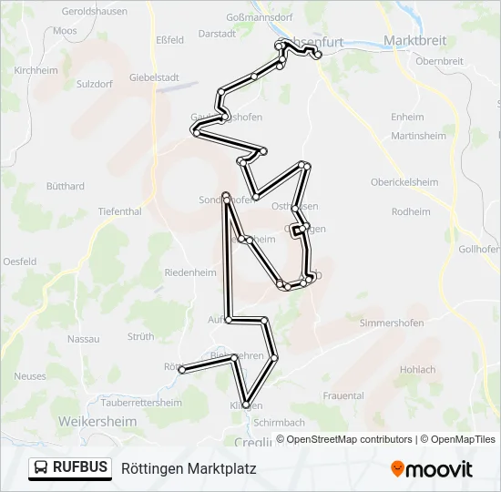 RUFBUS  Line Map