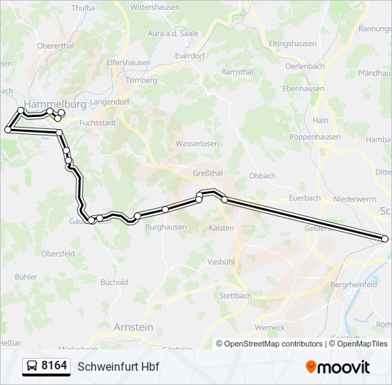 8164 Route: Schedules, Stops & Maps - Schweinfurt Hbf (Updated)