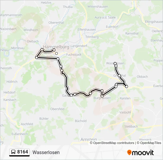 Автобус 8164: карта маршрута