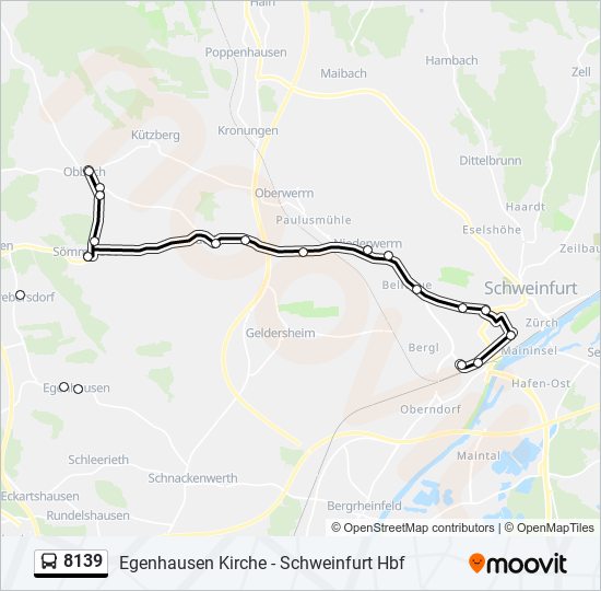 8139 Route: Schedules, Stops & Maps - Schweinfurt Hbf (Updated)