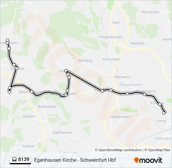 8139 Route: Schedules, Stops & Maps - Schweinfurt Geschw.-Scholl-Str ...