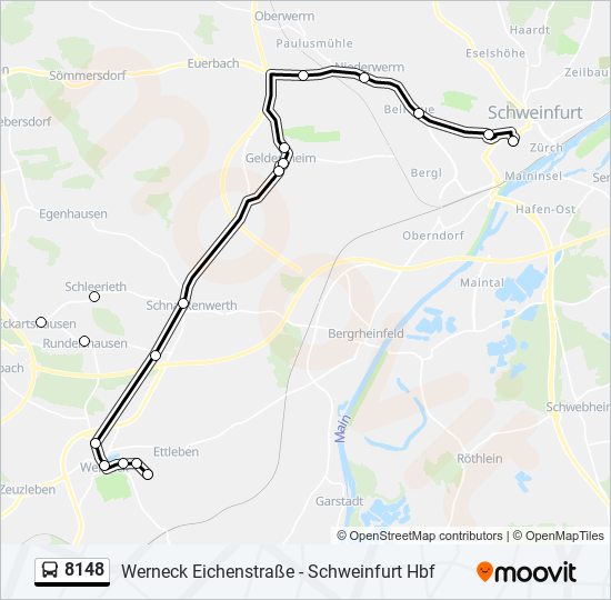 8148 Route: Schedules, Stops & Maps - Schweinfurt Theater (Updated)