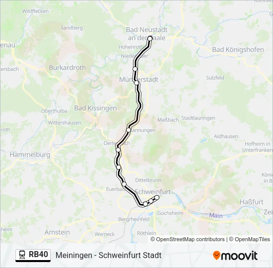 RB40 Train Line Map