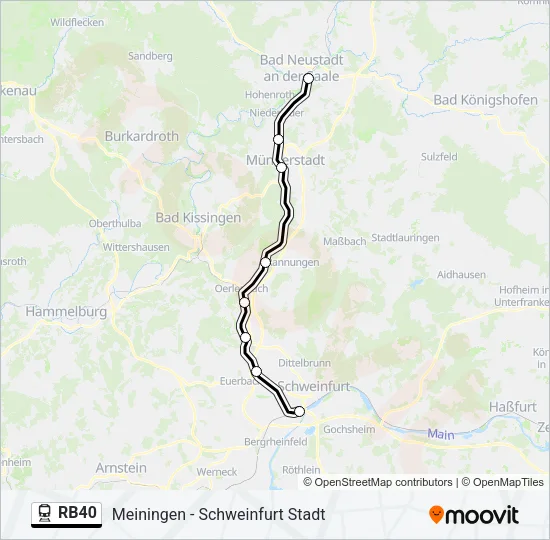 RB40 Train Line Map