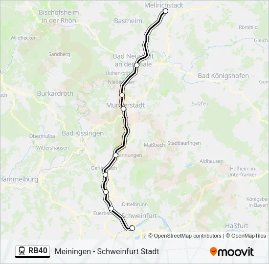 RB40 Train Line Map